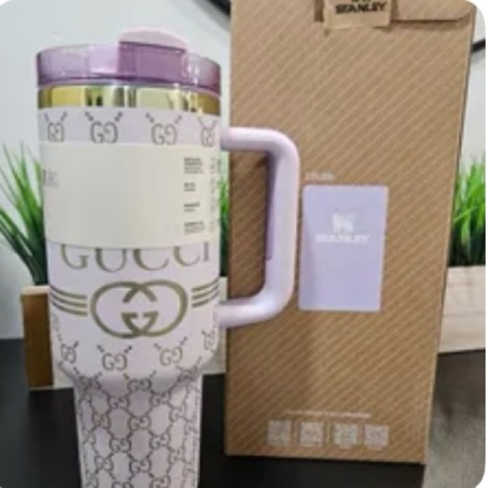 Stanley Lavender and Gold Tumbler